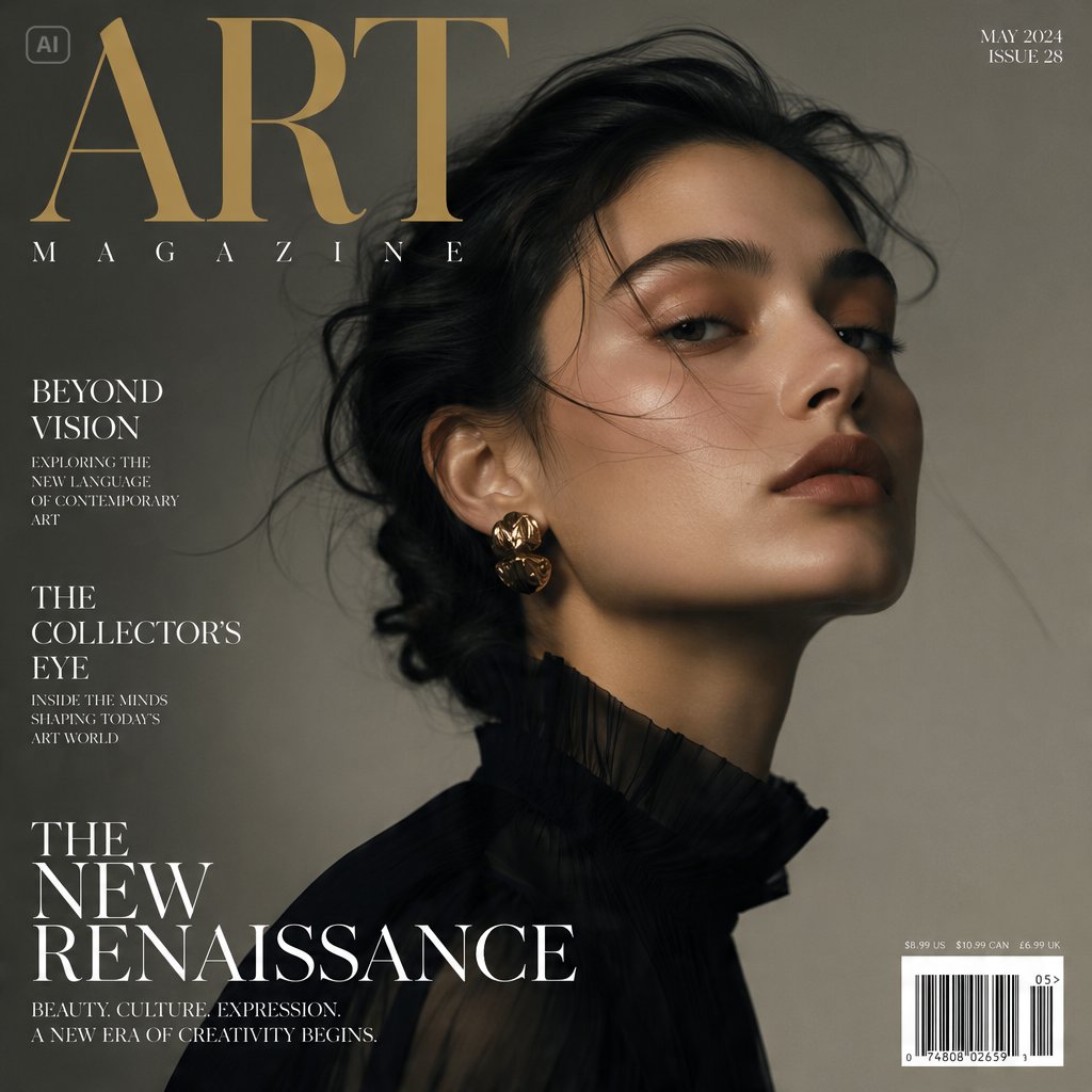 AI Magazine Product Mockup example 2