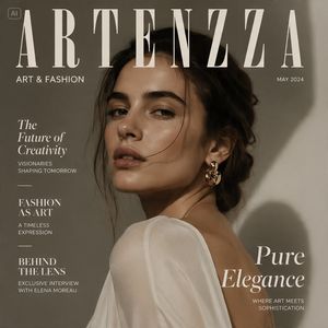 AI Magazine Product Mockup AI image template preview