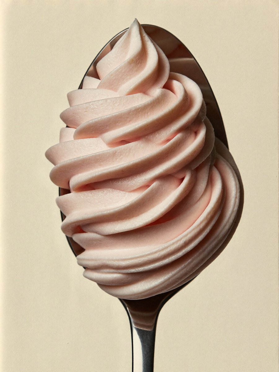 Pink Soft Serve on Spoon example 1
