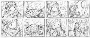 Anime Storyboard Sketch from Reference AI image template preview
