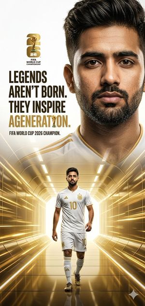 FIFA World Cup 2026 Hero Poster AI image template preview