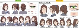 Anime Character Sheet Comparison AI image template preview