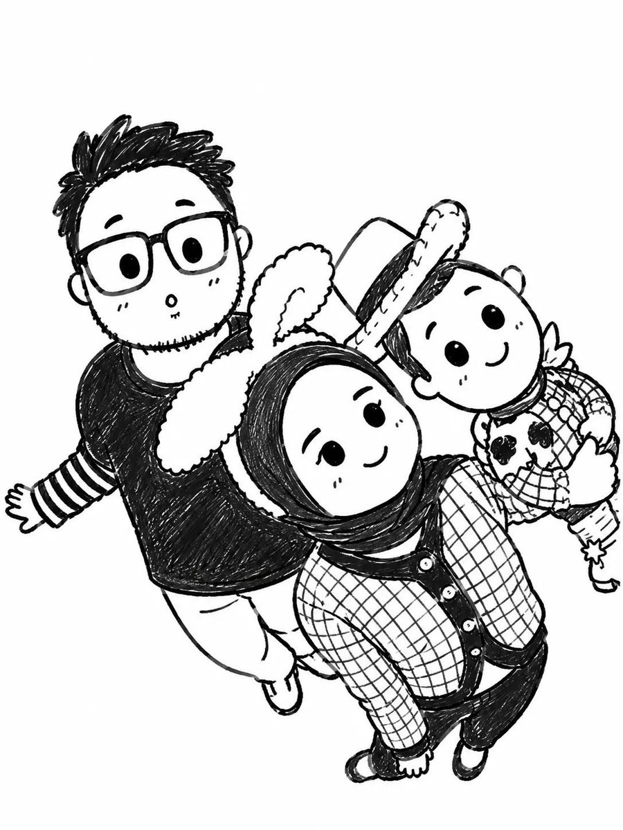 Photo to Chibi Doodle Transformation example 1