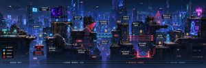 Ultra-Wide Horizontal Game Level Concept AI image template preview