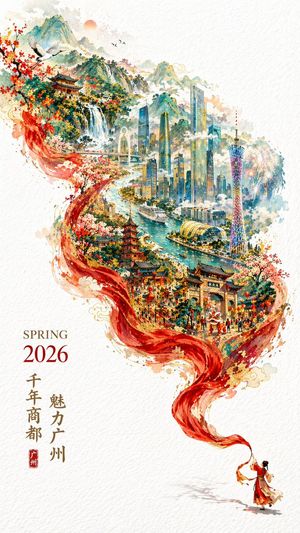 Double Exposure City Promo Poster AI image template preview