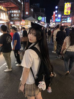Asian Night Market Candid Snap AI image template preview