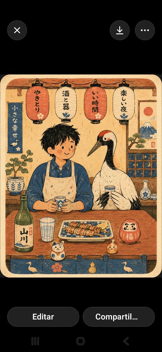 Risograph Style Cafe Illustration example 2