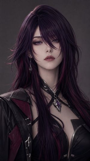 Censored Gothic Rogue Portrait AI image template preview