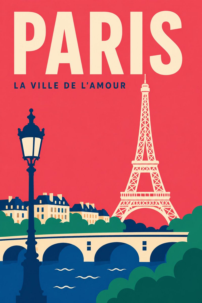 Minimalist Travel Poster Template example 3