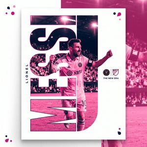 Sports Editorial Poster Design AI image template preview