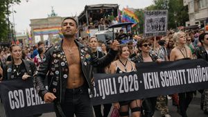 Berlin Pride Documentary Street Photography AI image template preview