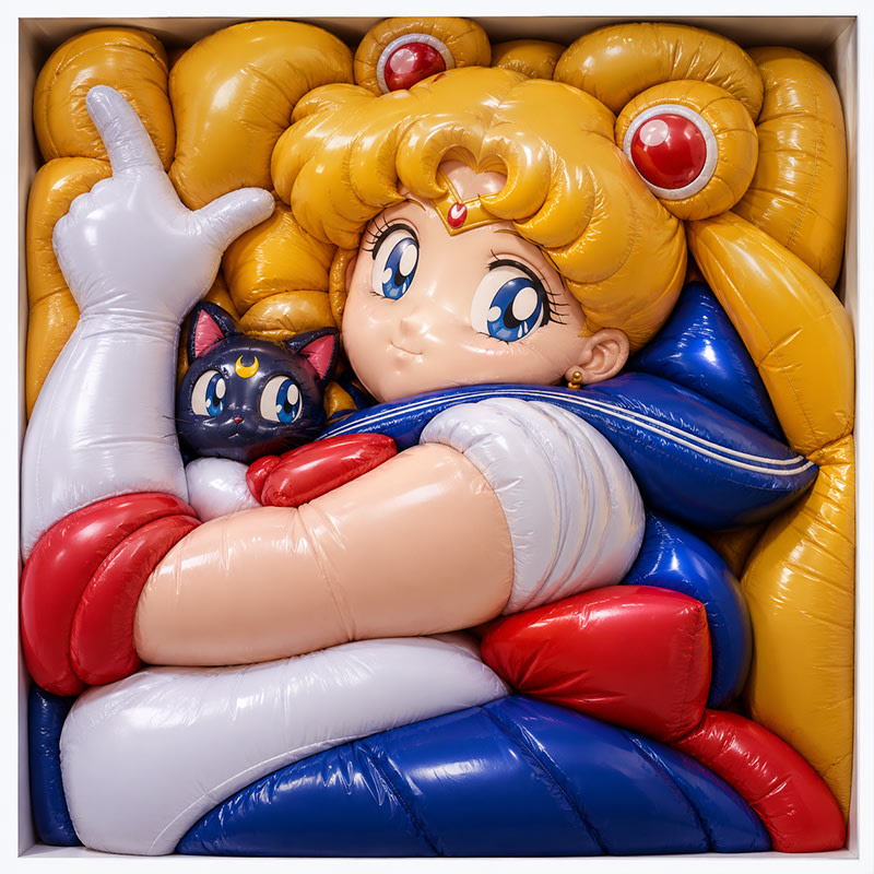 Inflated Doraemon Balloon Box example 4