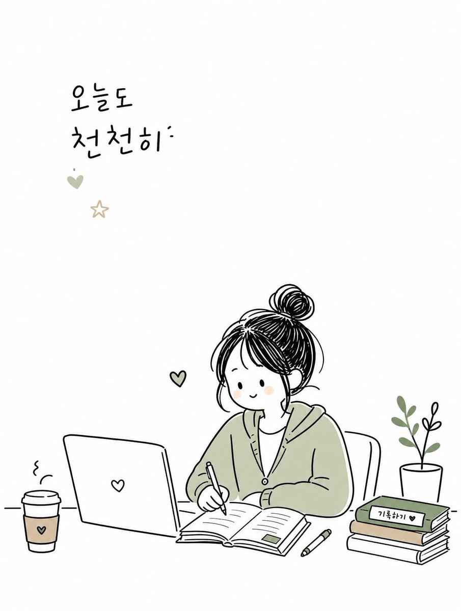 Korean Doodle Editorial Illustration example 2
