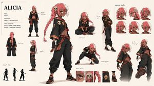 Action Combat Anime Storyboard AI image template preview