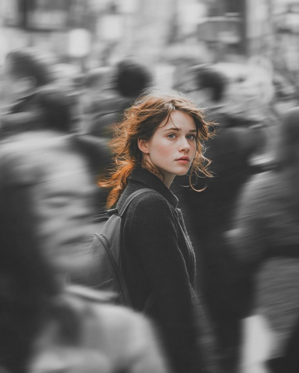 Selective Color Street Photography example 1