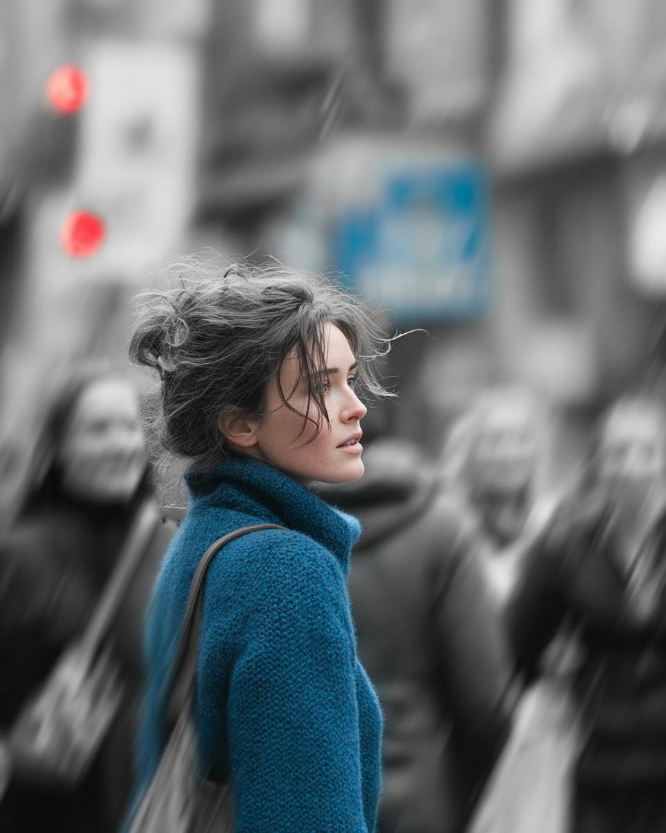 Selective Color Street Photography example 2