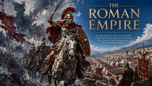 Roman Empire Dual-World Poster AI image template preview