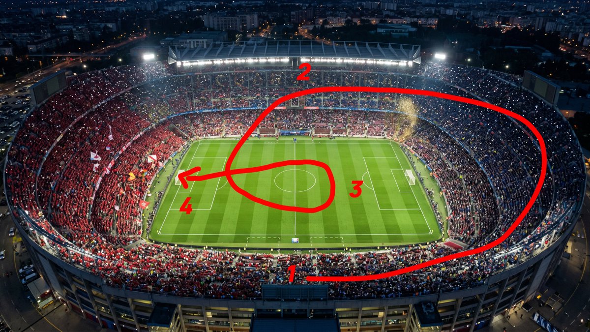 Aerial Championship Night Stadium example 2