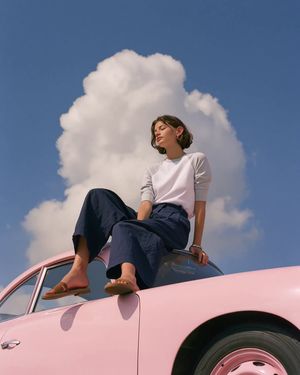 Vintage Porsche Fashion Editorial AI image template preview
