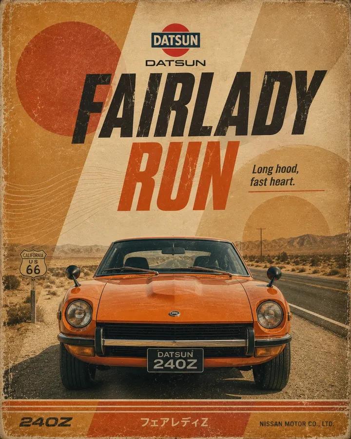 Retro Motorsport Graphic Poster example 4