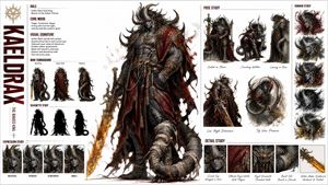 Fashion Concept Art Character Sheet AI image template preview