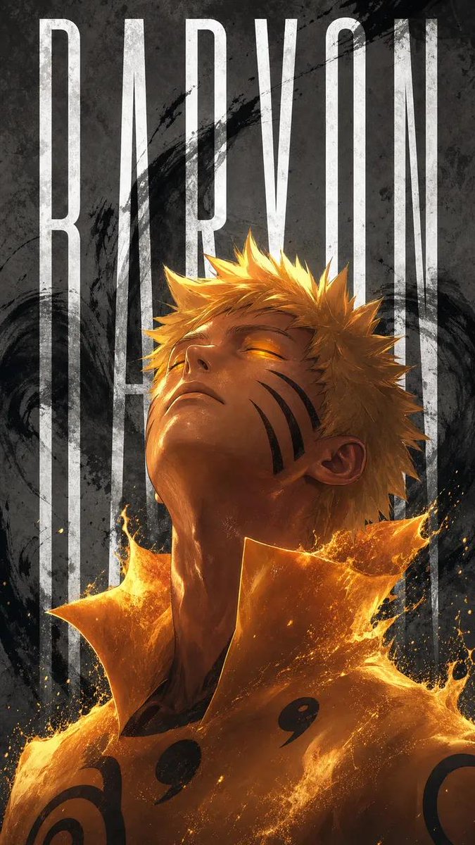 Naruto Uzumaki Baryon Mode Poster example 1