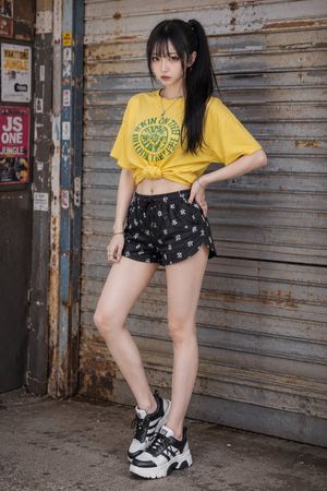 Y2K Casual Summer Streetwear AI image template preview