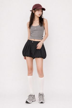 Y2K Street Ribbed Tank Top Outfit AI image template preview