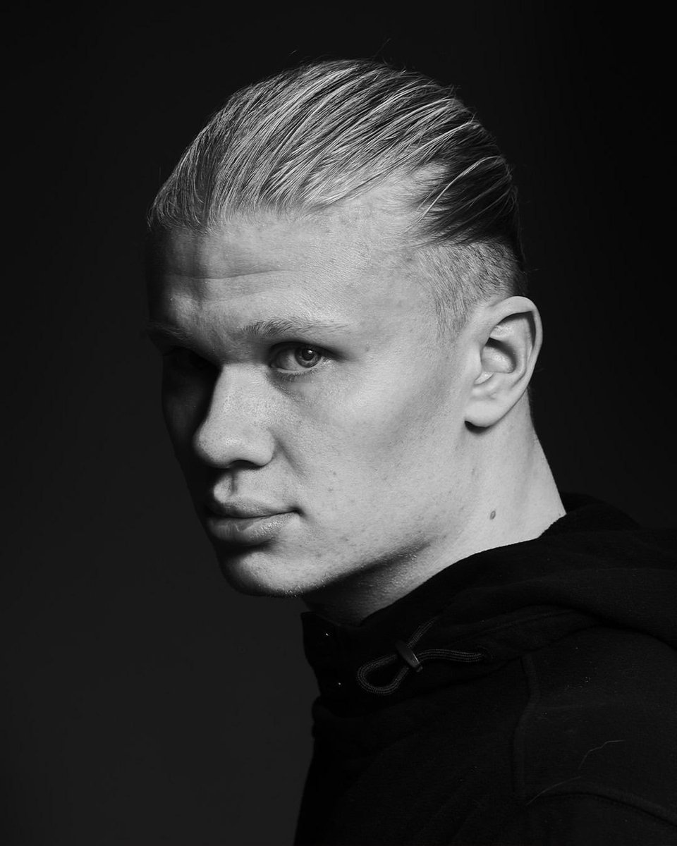 Monochrome Football Superstar Portrait example 2