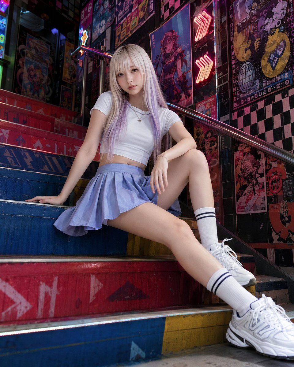Retro Game Center Fashion Photography example 2