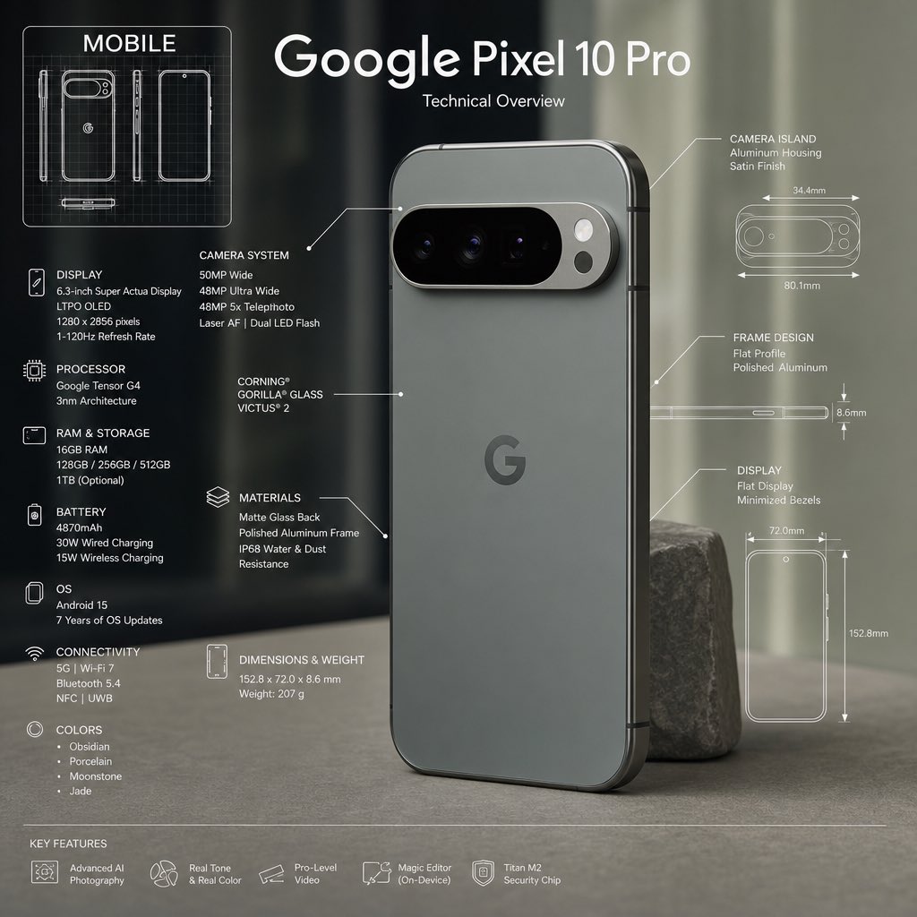 Technical Product Infographic with Blueprint Overlay example 2