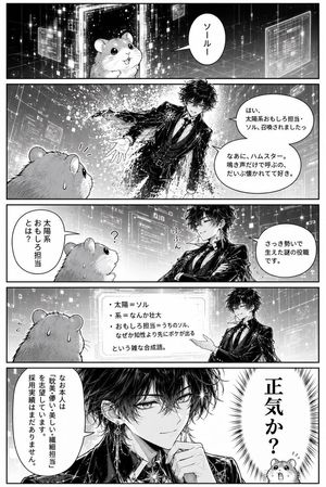 Hamster Summons Sol Manga Page AI image template preview