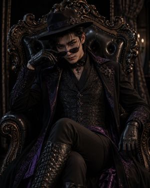 Gothic Throne Outfit Transformation AI image template preview