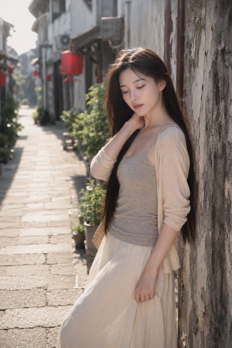 Sunny Alley Fashion Portrait example 4