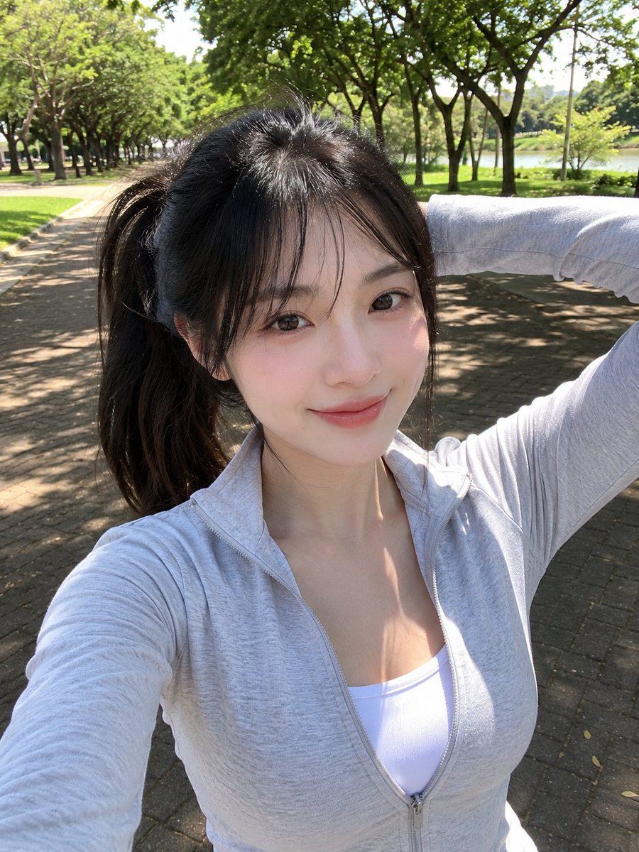 Realistic East Asian Woman Smartphone Selfie example 2