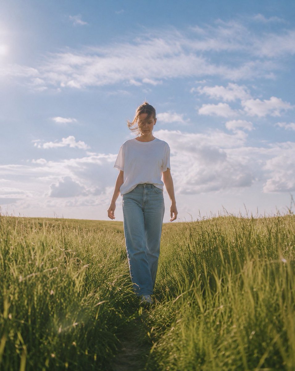 Airy Summer Wheat Field Portrait example 2
