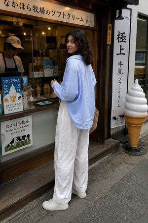 Japanese Street Photography Portrait AI image template preview