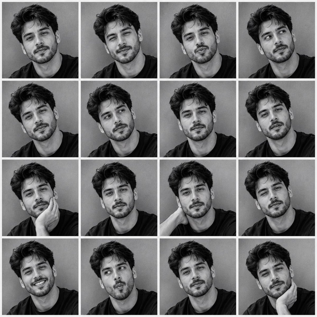 B&W Photobooth Contact Sheet example 2