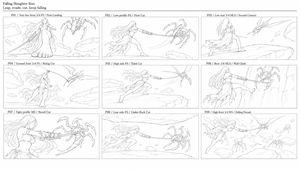 Monochrome Storyboard Sketch Prompt AI image template preview