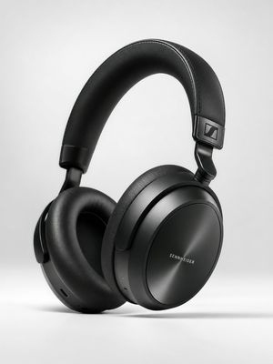 Premium Black Headphones Product Photo AI image template preview