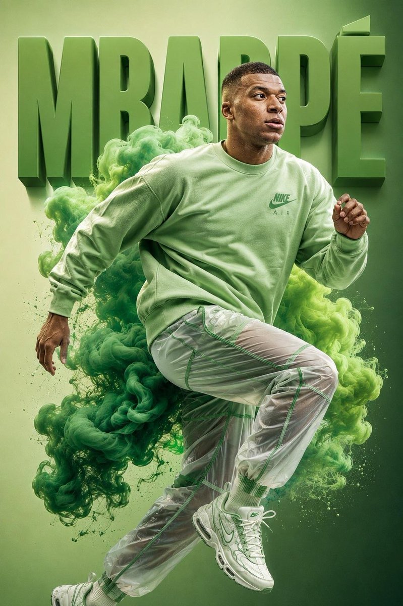 Premium Sportswear Campaign with 3D Typography example 3
