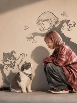 Anime Lifestyle with Manga Shadows AI image template preview