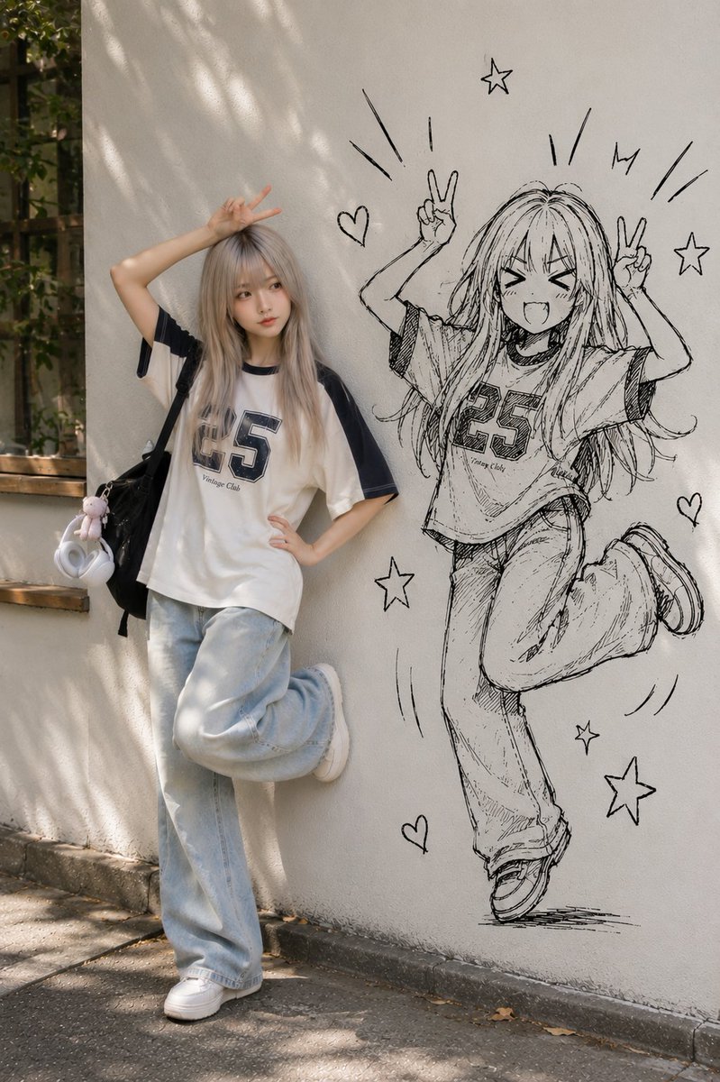 Real Person and Ink-Twin Doodle example 2