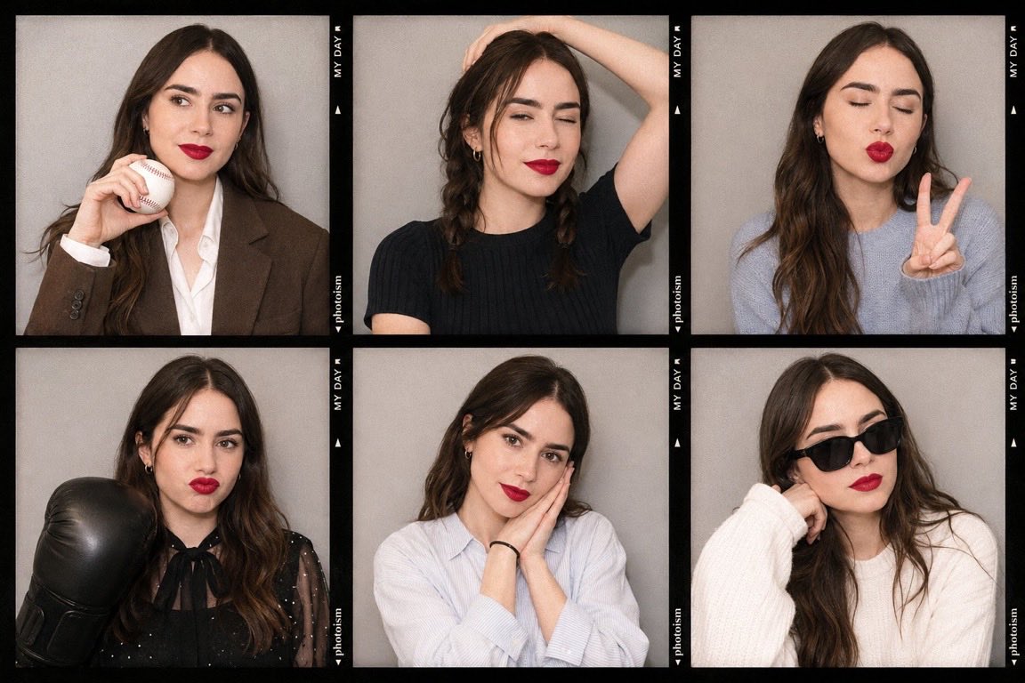 Korean Photoism Photobooth Grid example 1