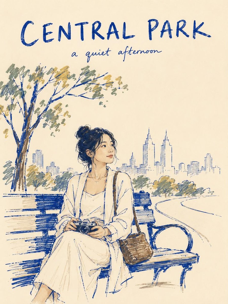Hand-Drawn Travel Journal Sketch example 1