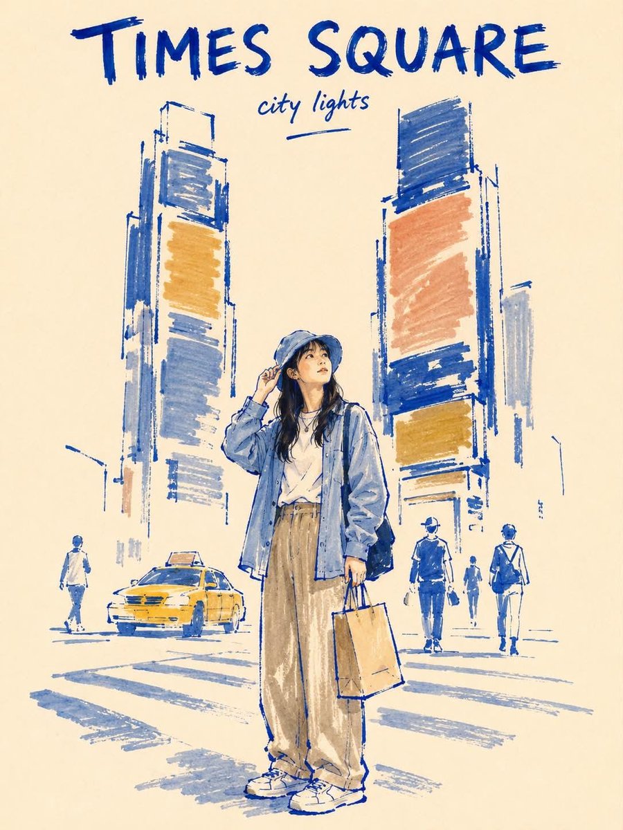 Hand-Drawn Travel Journal Sketch example 2