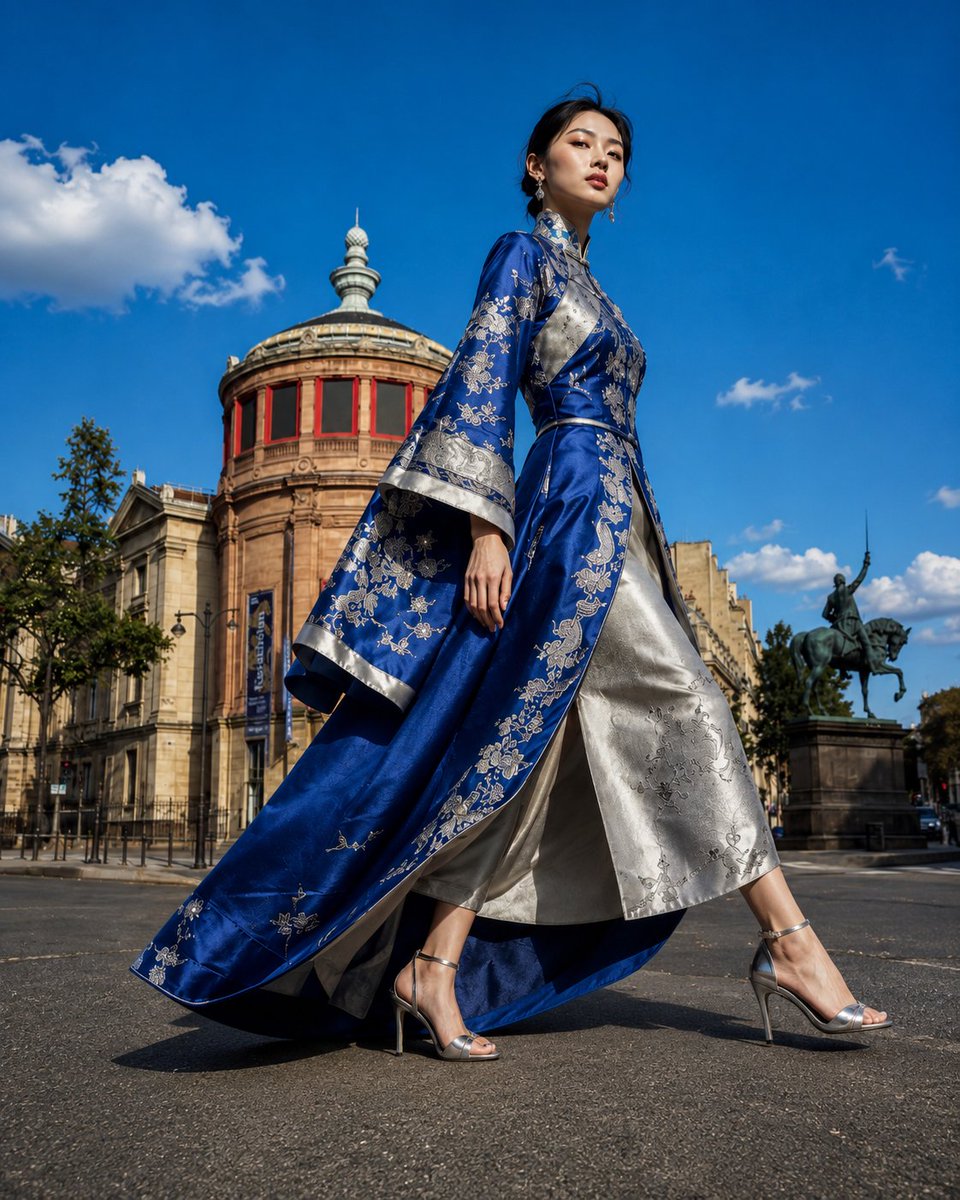 East Asian Haute Couture Qipao Model example 4