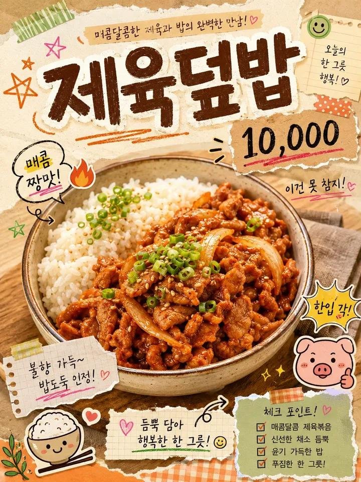 Korean Food Scrapbook Advertisement example 4