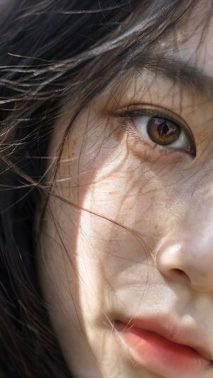 Macro Japanese Beauty Portrait AI image template preview