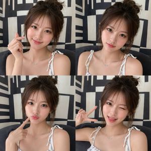 Korean Beauty Editorial Collage AI image template preview